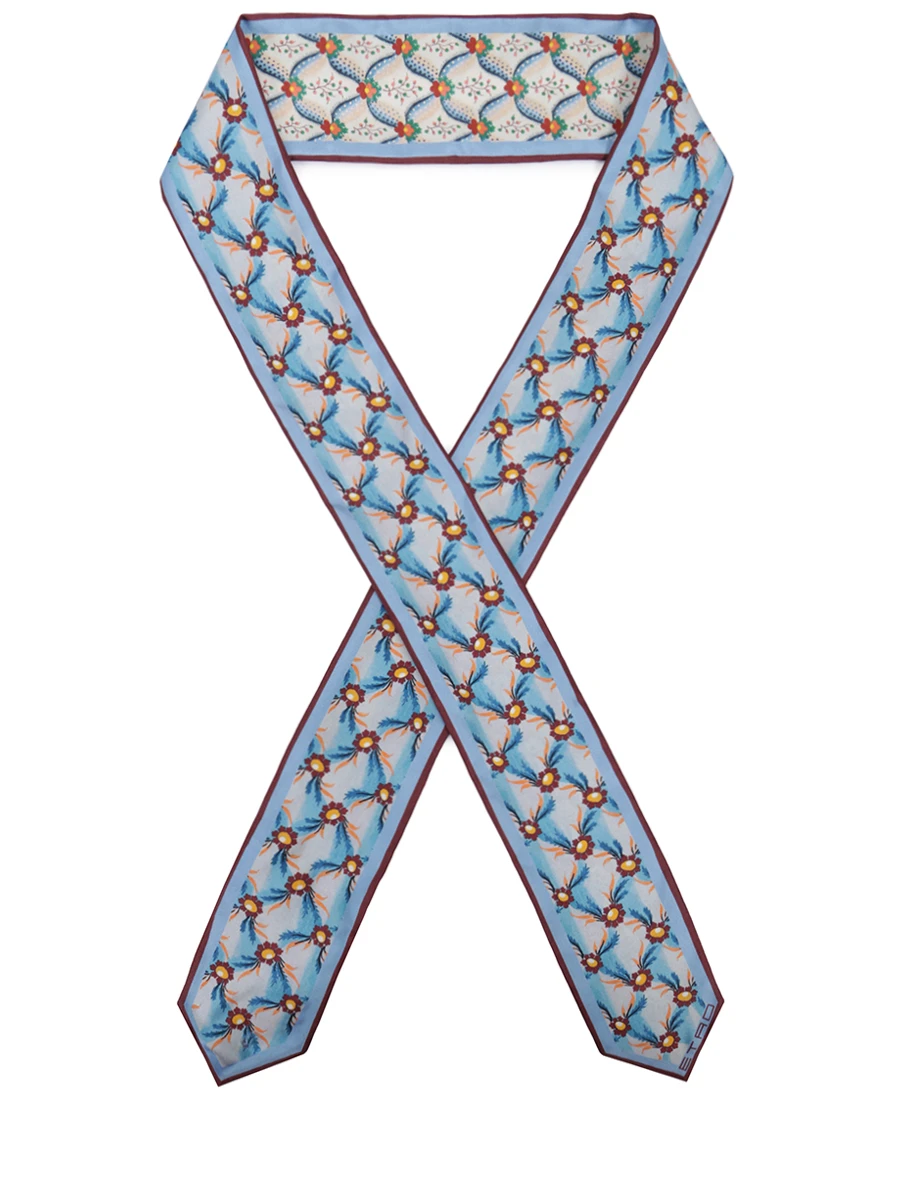 Твилли шелковый ETRO 19017 9535 250, размер Один размер, цвет голубой