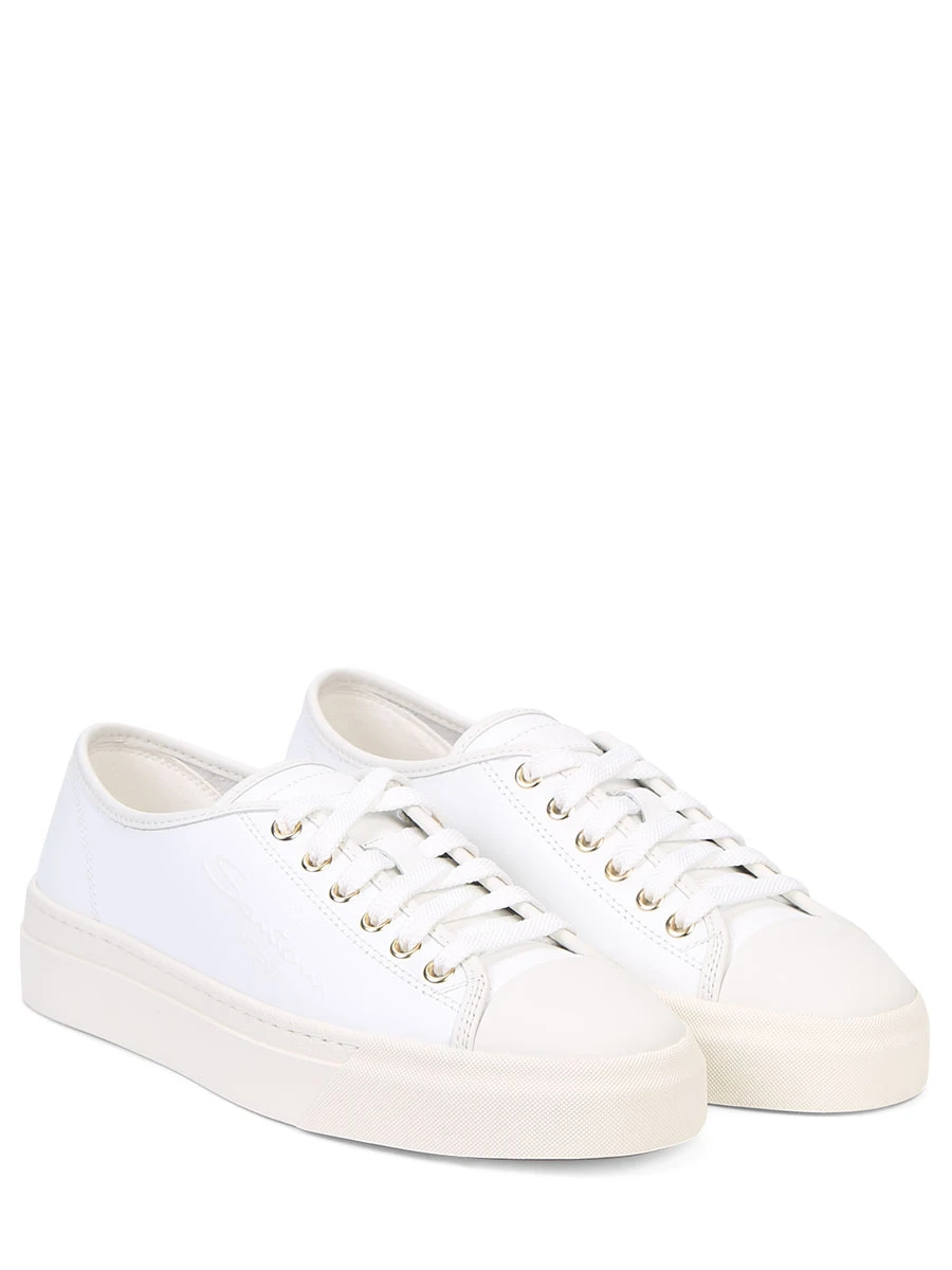 Кеды кожаные SANTONI WBGT61138PNNTIIBI50 Белый  Фото 2