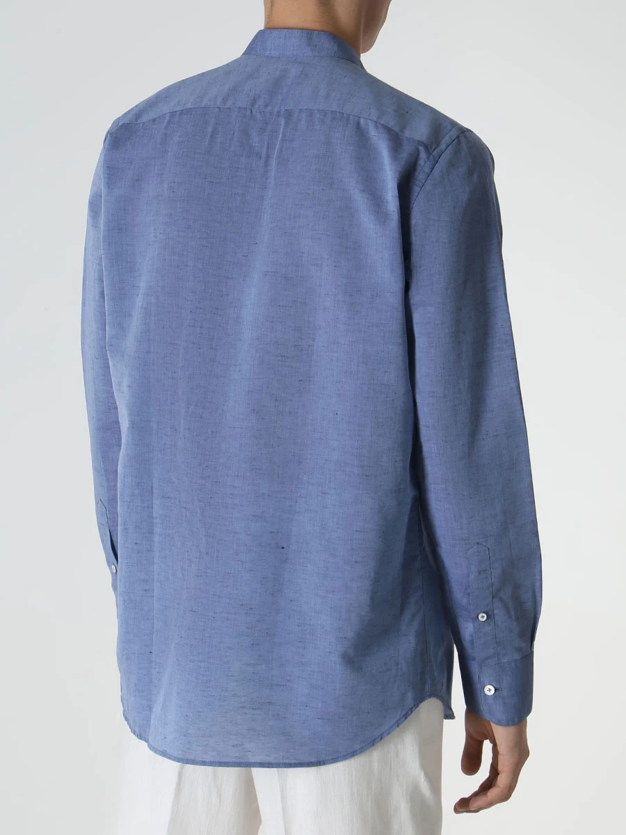 Рубашка Regular Fit льняная CANALI GL02493/304/CSL7011 MF Серо-, размер 54, цвет серый GL02493/304/CSL7011 MF Серо- - фото 3