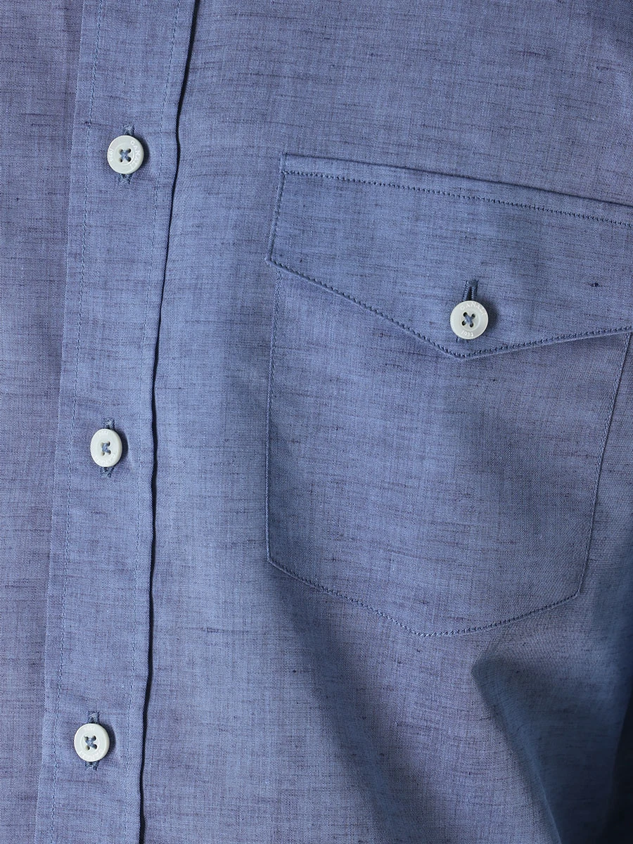 Рубашка Regular Fit льняная CANALI GL02493/304/CSL7011 MF Серо-, размер 54, цвет серый GL02493/304/CSL7011 MF Серо- - фото 5
