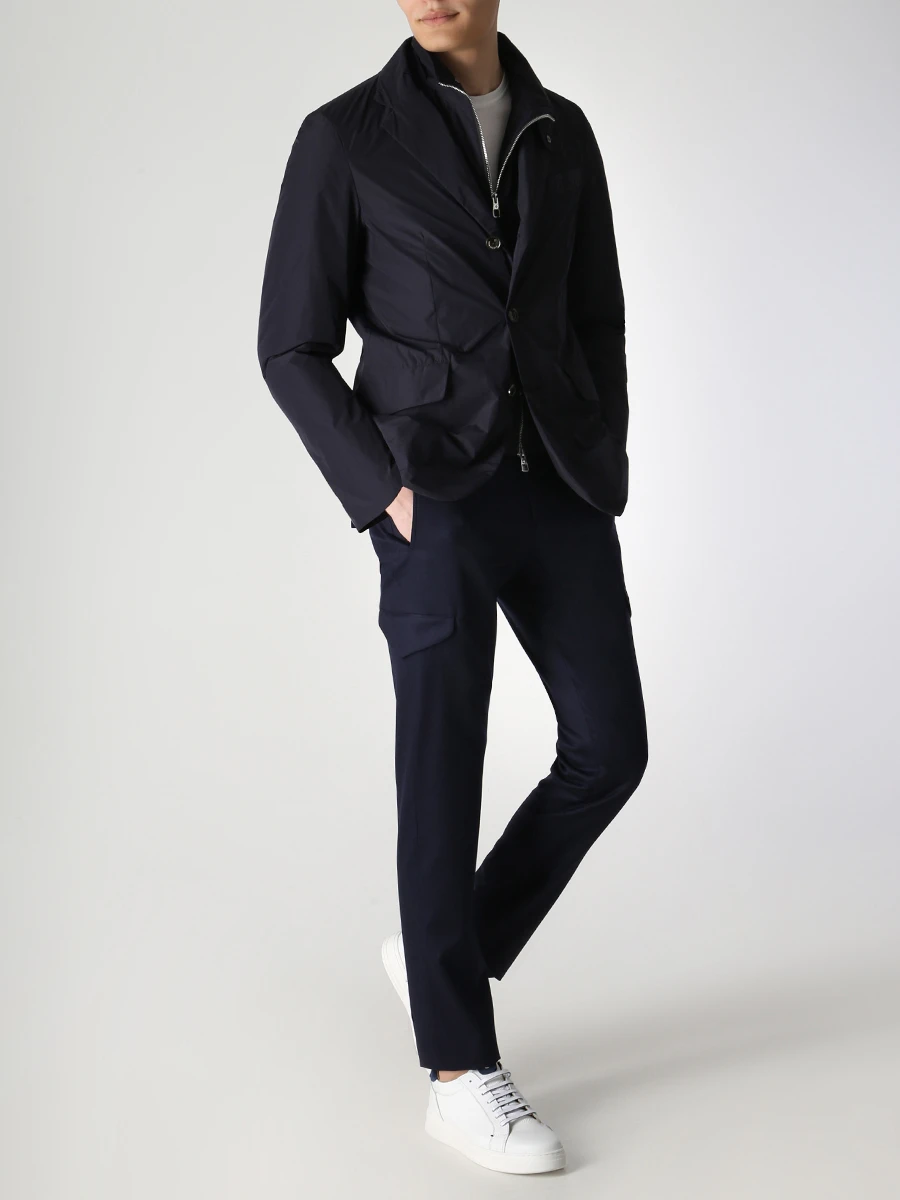 

Куртка пуховая, Синий, S04MUCX722-194-89 Темно-