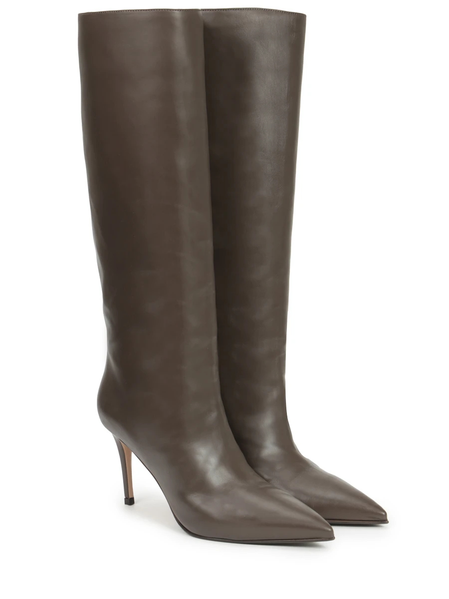 

Сапоги кожаные, Коричневый, 2100T080R1PP/564