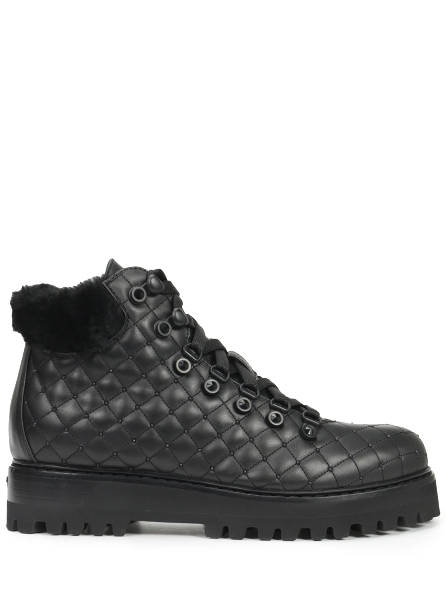 Ботинки кожаные на меху LE SILLA 7512M040M1MM/377, размер 38, цвет черный