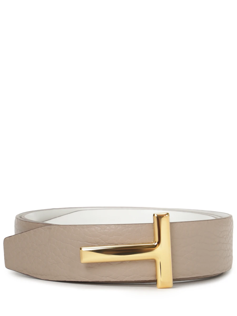 Ремень кожаный TOM FORD WB207LCL156G 3GW01 Бежевый 