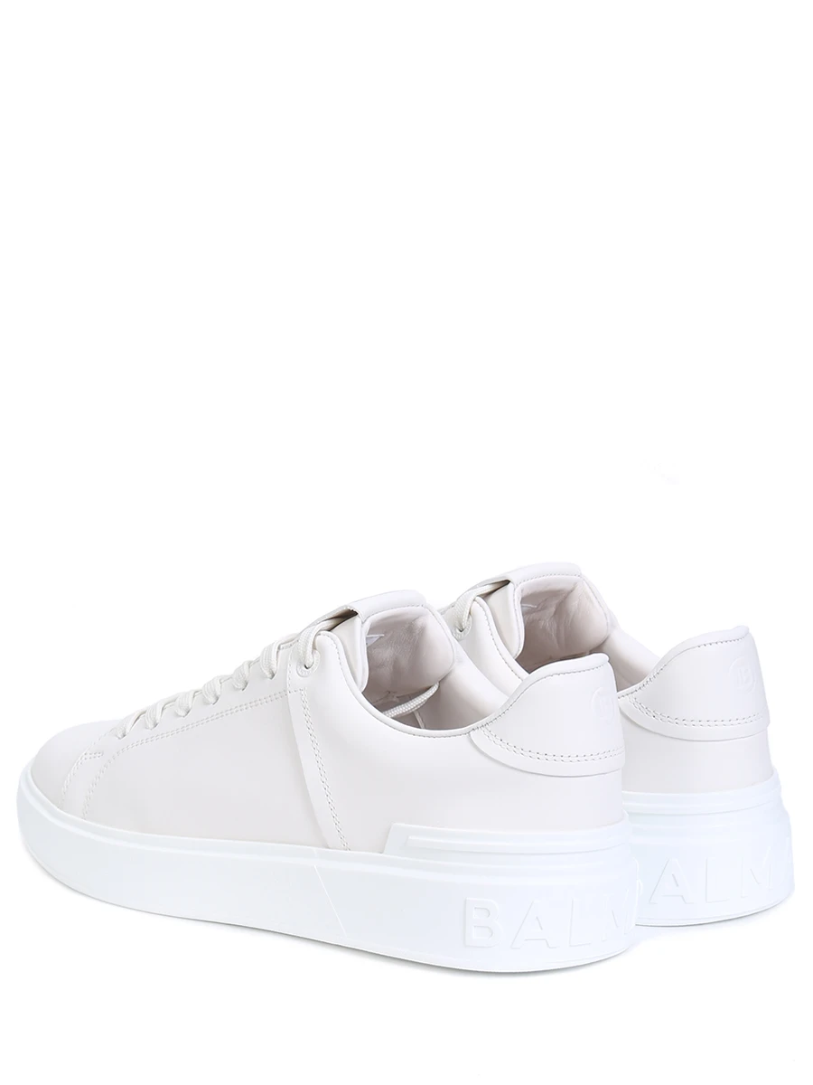 Кеды B-Court  кожаные BALMAIN AM1VI288LVTR/0PA Белый  Фото 4