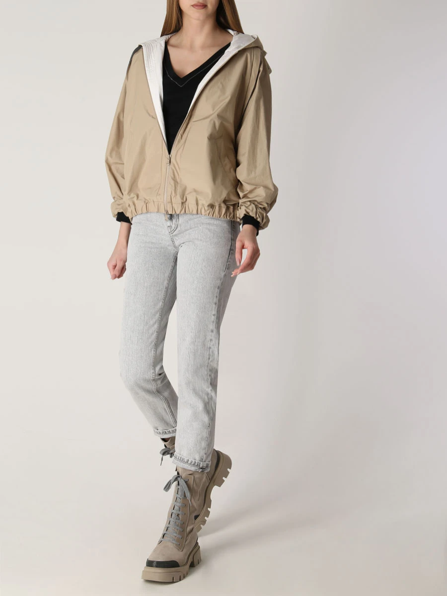 Футболка хлопковая BRUNELLO CUCINELLI M0TC8BJ302 C101 Черный  Фото 2