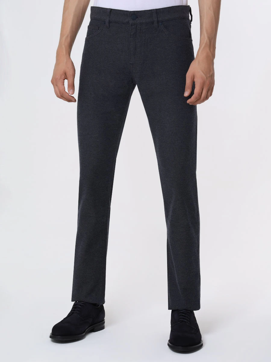 Брюки Regular Fit хлопковые BOSS 50495418/404 Синий  Фото 4