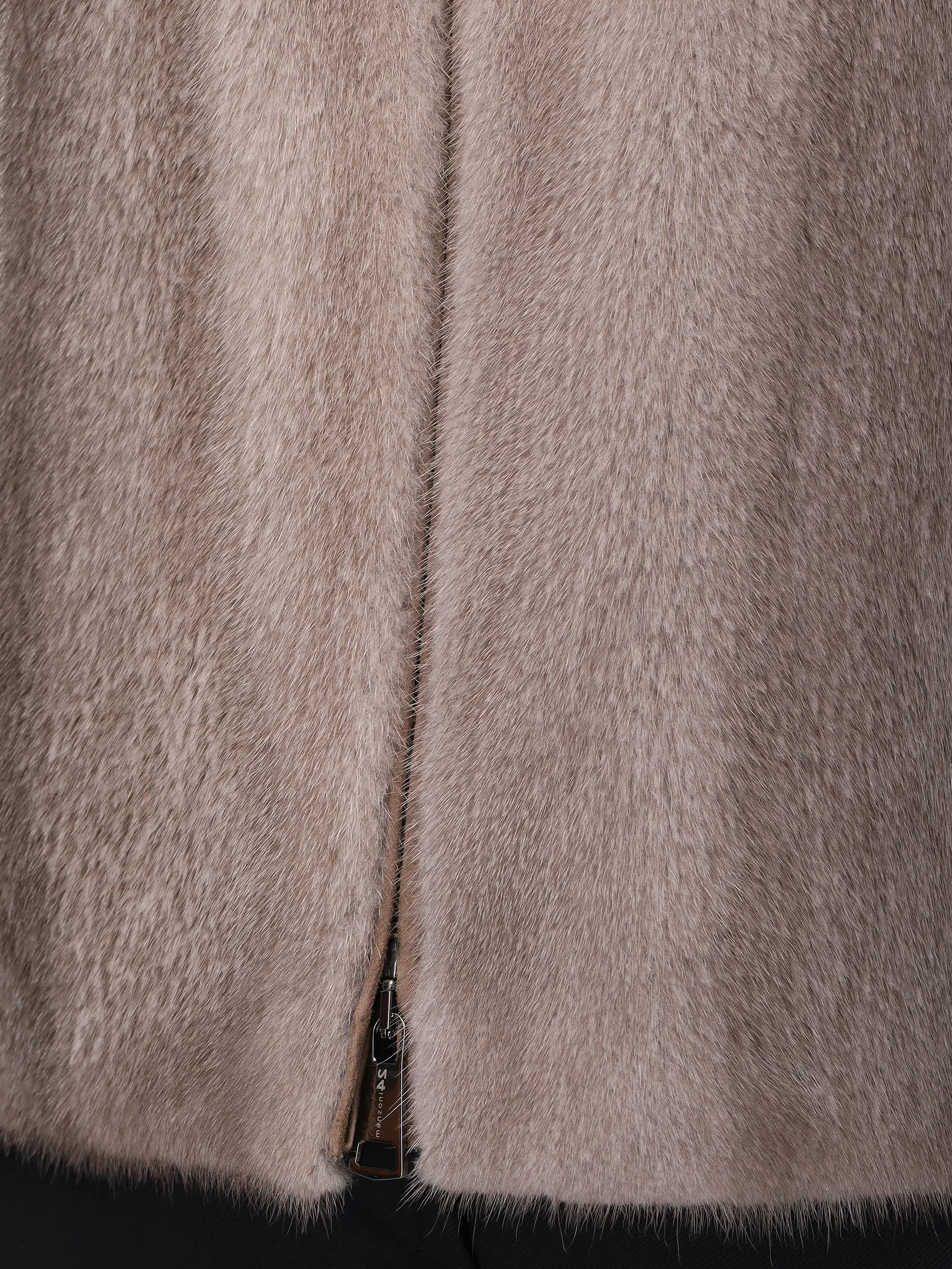 Жилет с мехом норки MANZONI 24 22M124 VNYTR2F б Бежевый  Фото 5
