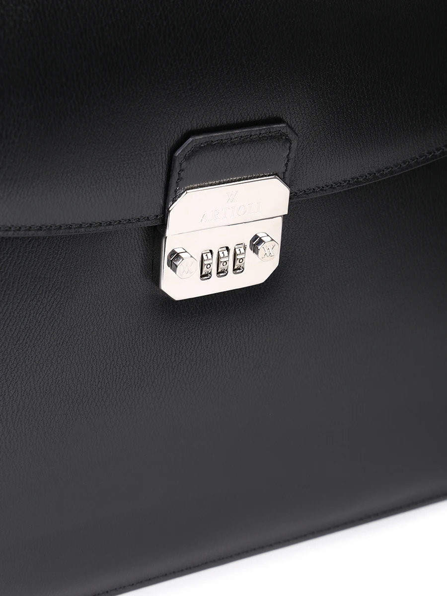 Портфель кожаный ARTIOLI MERCURIO, размер Один размер, цвет черный - фото 5