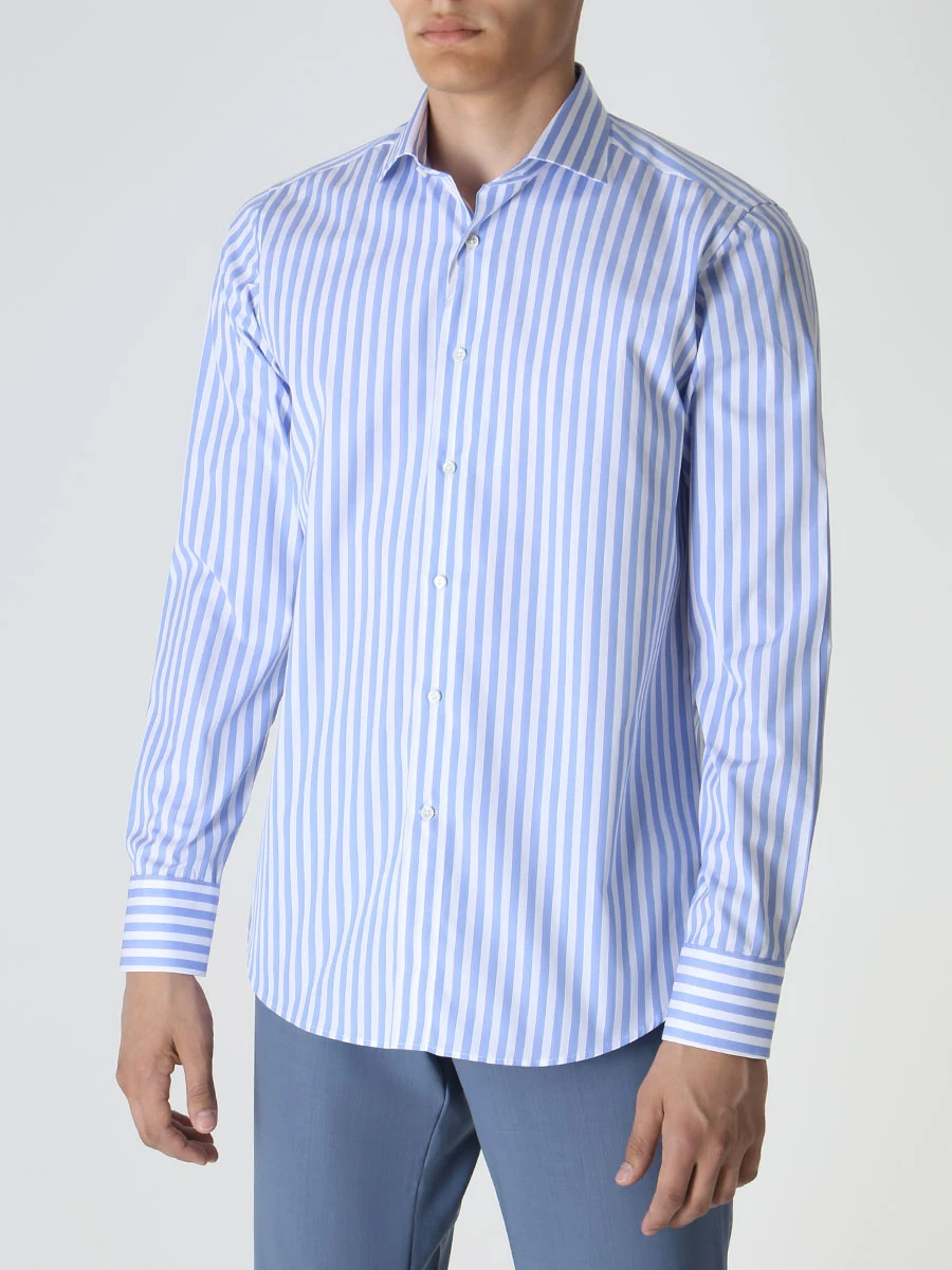 Рубашка Regular Fit хлопковая CANALI GD02818/401/7C3 MF, размер 54, цвет белый GD02818/401/7C3 MF - фото 4