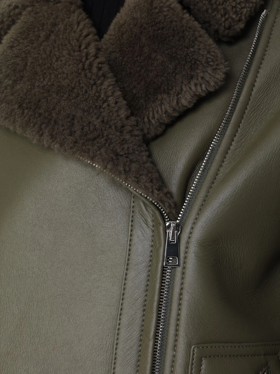 

Дубленка из овчины, Зеленый, 22148-301