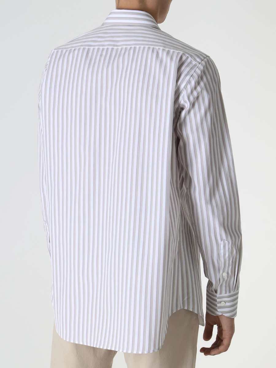 Рубашка Regular Fit хлопковая CANALI GD02818/701/7C3 MF, размер 50, цвет белый GD02818/701/7C3 MF - фото 3