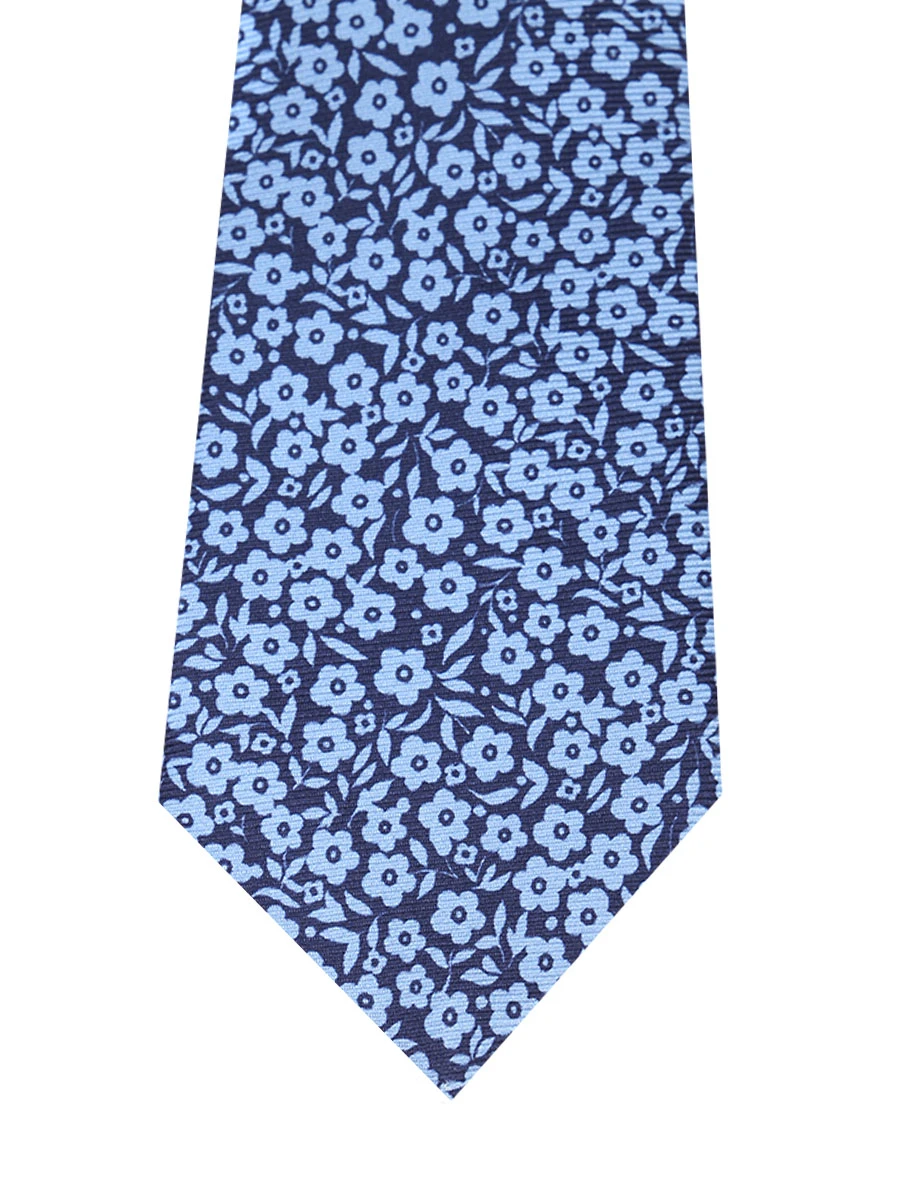 Галстук шелковый с принтом KITON UCRVKPC05H7402000 Синий  Фото 3