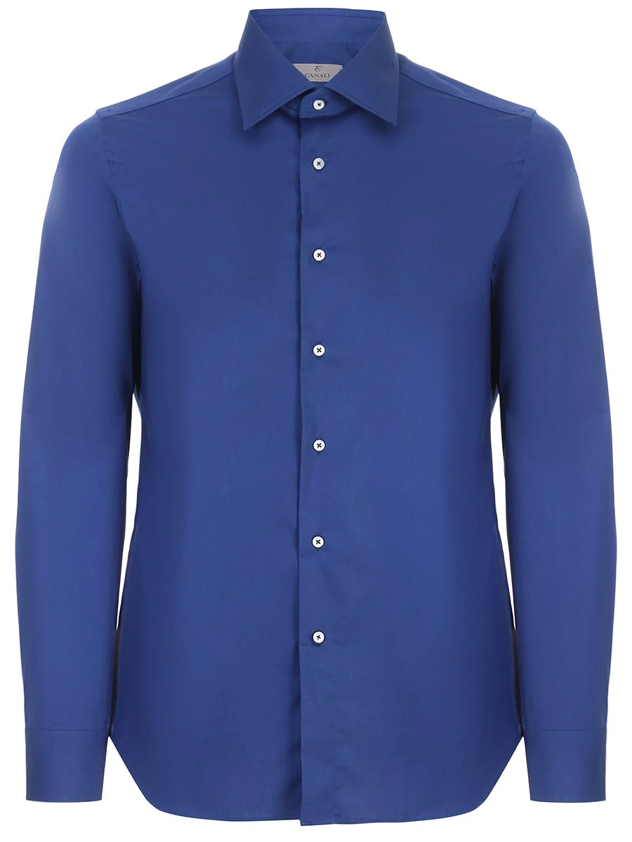 Рубашка Slim Fit хлопковая CANALI GD02832/301/X05 SF, размер 48, цвет голубой GD02832/301/X05 SF - фото 1