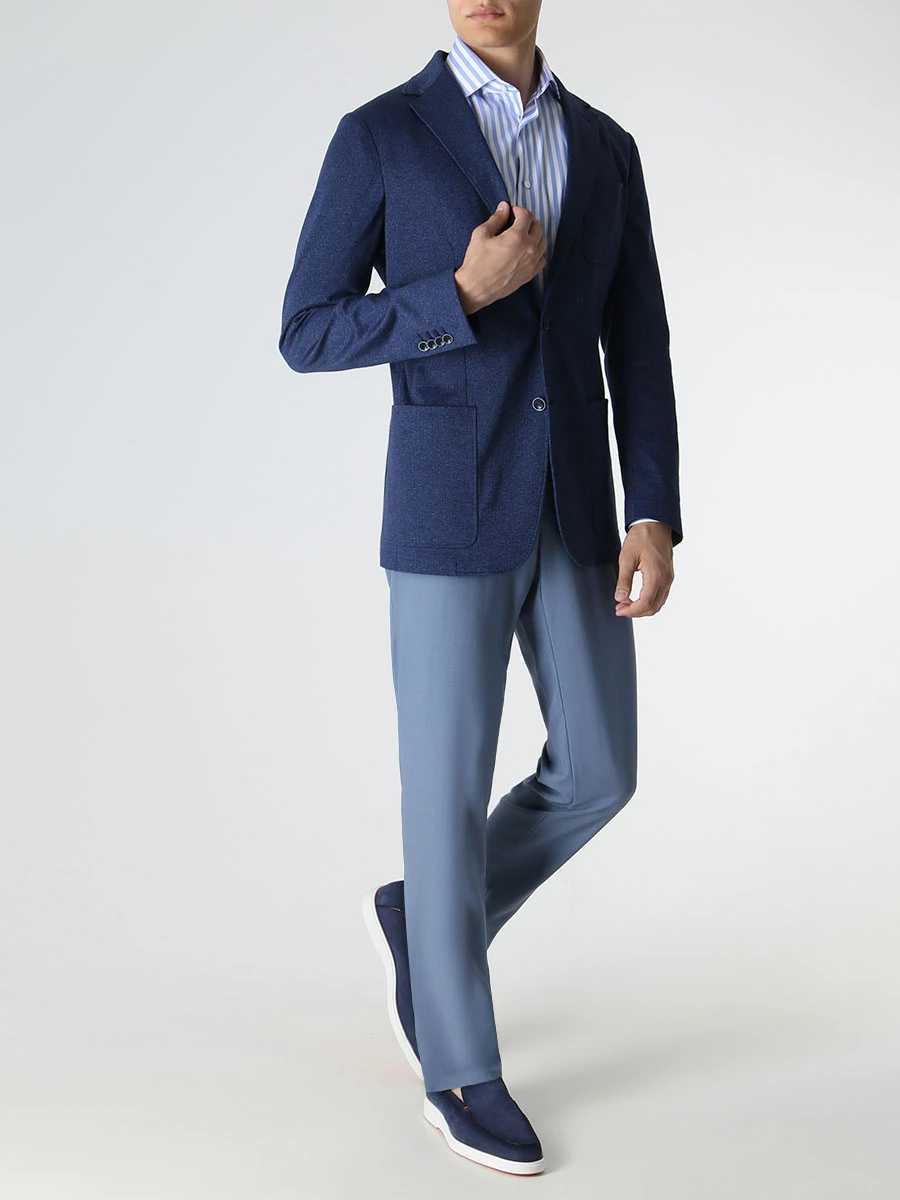 Пиджак хлопковый CANALI JJ02698/301/J0147/-R Клетка  Фото 2