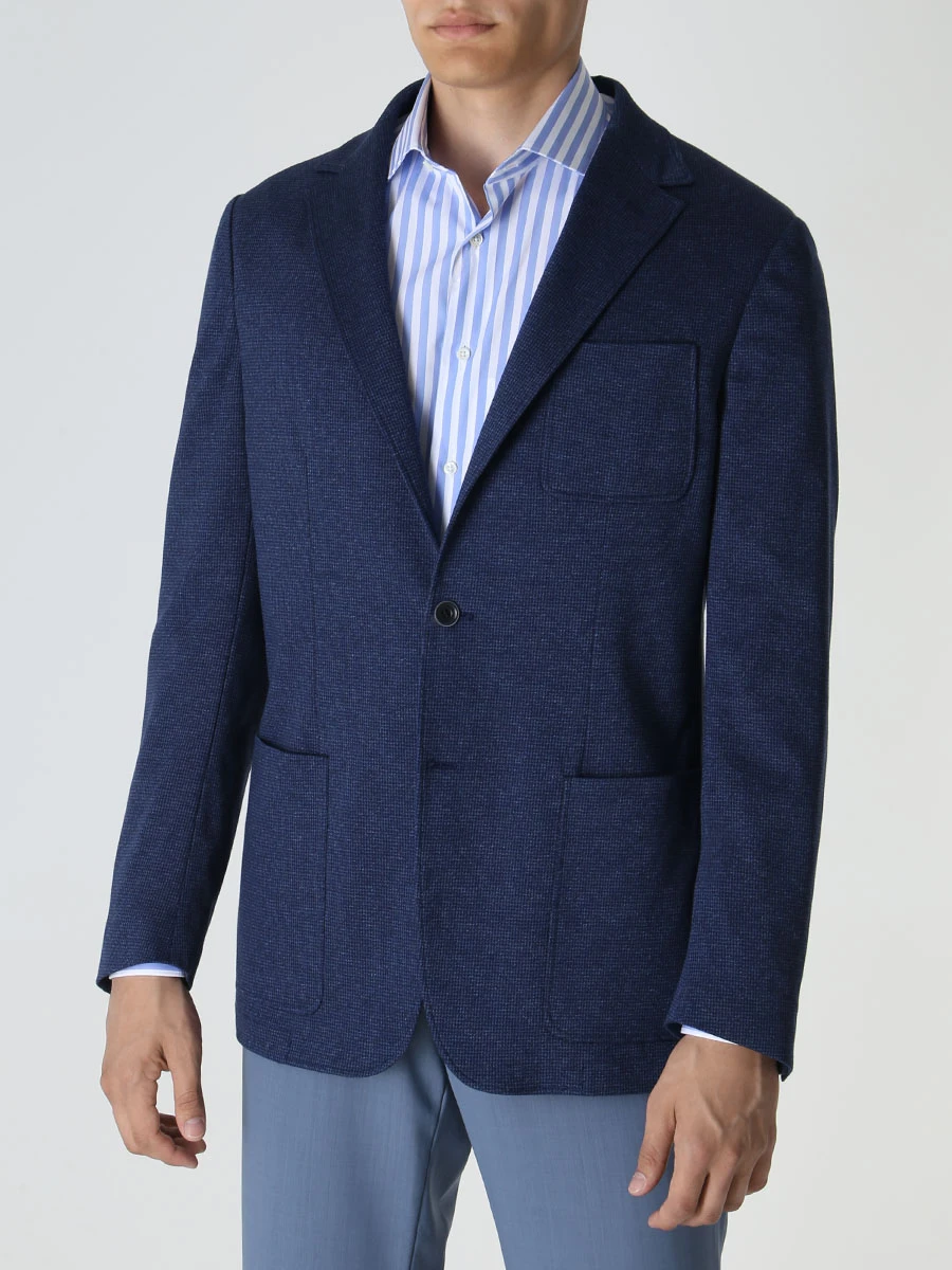 Пиджак хлопковый CANALI JJ02698/301/J0147/-R Клетка  Фото 4