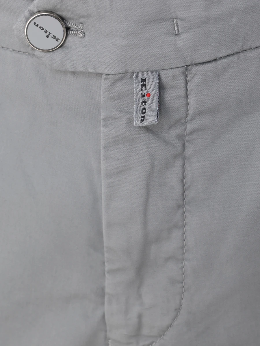 Брюки хлопковые KITON UFPPEJ0730B02009 Серый  Фото 5