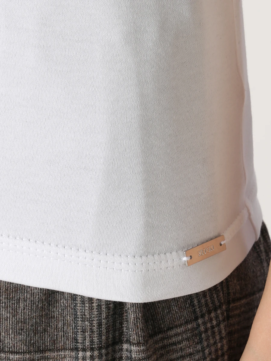 Футболка хлопковая KITON D55425 H0805101 Белый  Фото 5