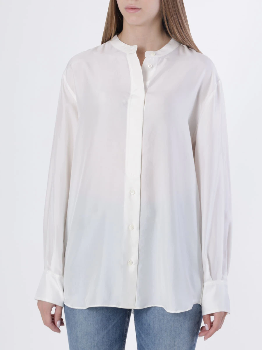 Рубашка шелковая DOROTHEE SCHUMACHER 249116 110, размер 48, цвет белый - фото 4