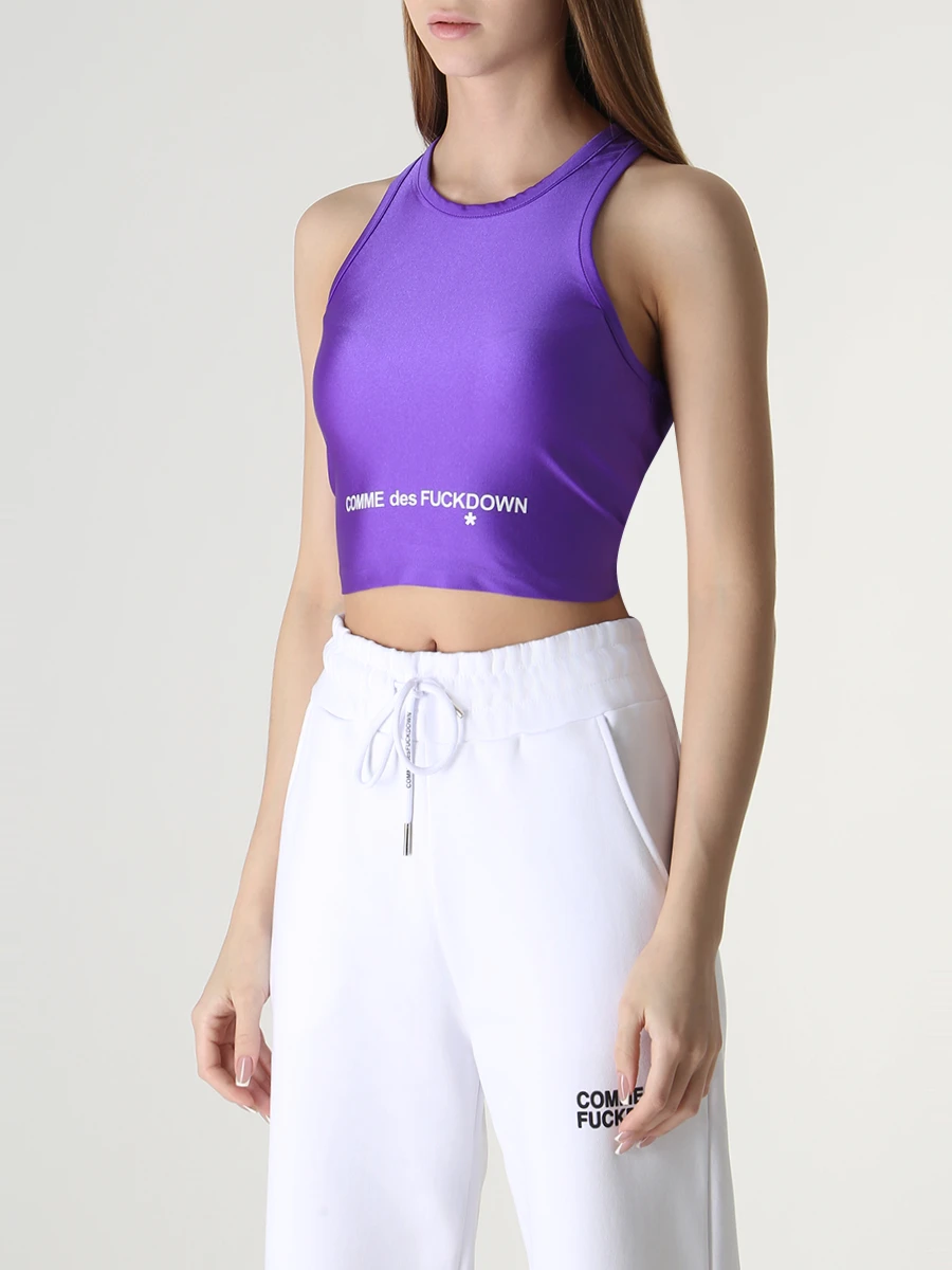 

Топ с логотипом, Фиолетовый, CDFD2115 PURPLE LAVANDA