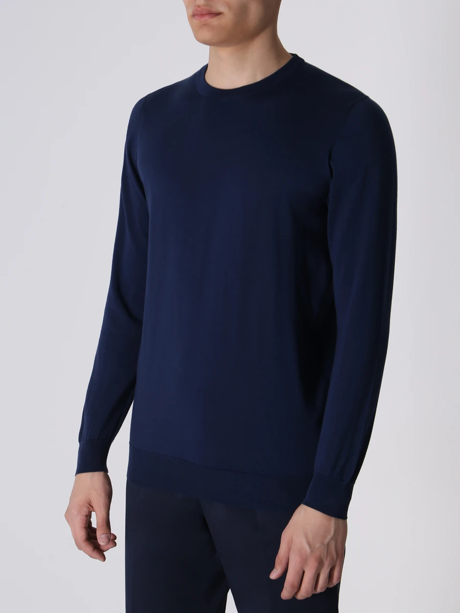 Джемпер хлопковый KITON UK31UE23K295001 Синий  Фото 4