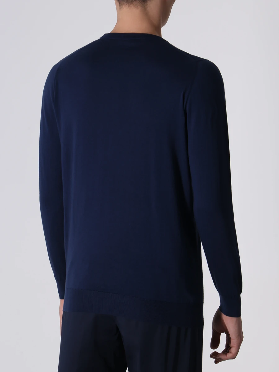 Джемпер хлопковый KITON UK31UE23K295001 Синий  Фото 3