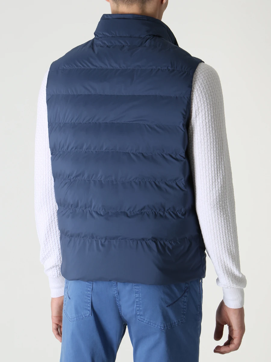 Жилет стеганый пуховый BILANCIONI 518620 5CG620 400 Синий  Фото 3