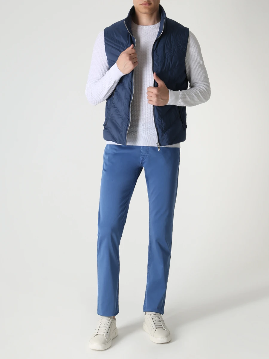 Жилет стеганый пуховый BILANCIONI 518620 5CG620 400 Синий  Фото 2