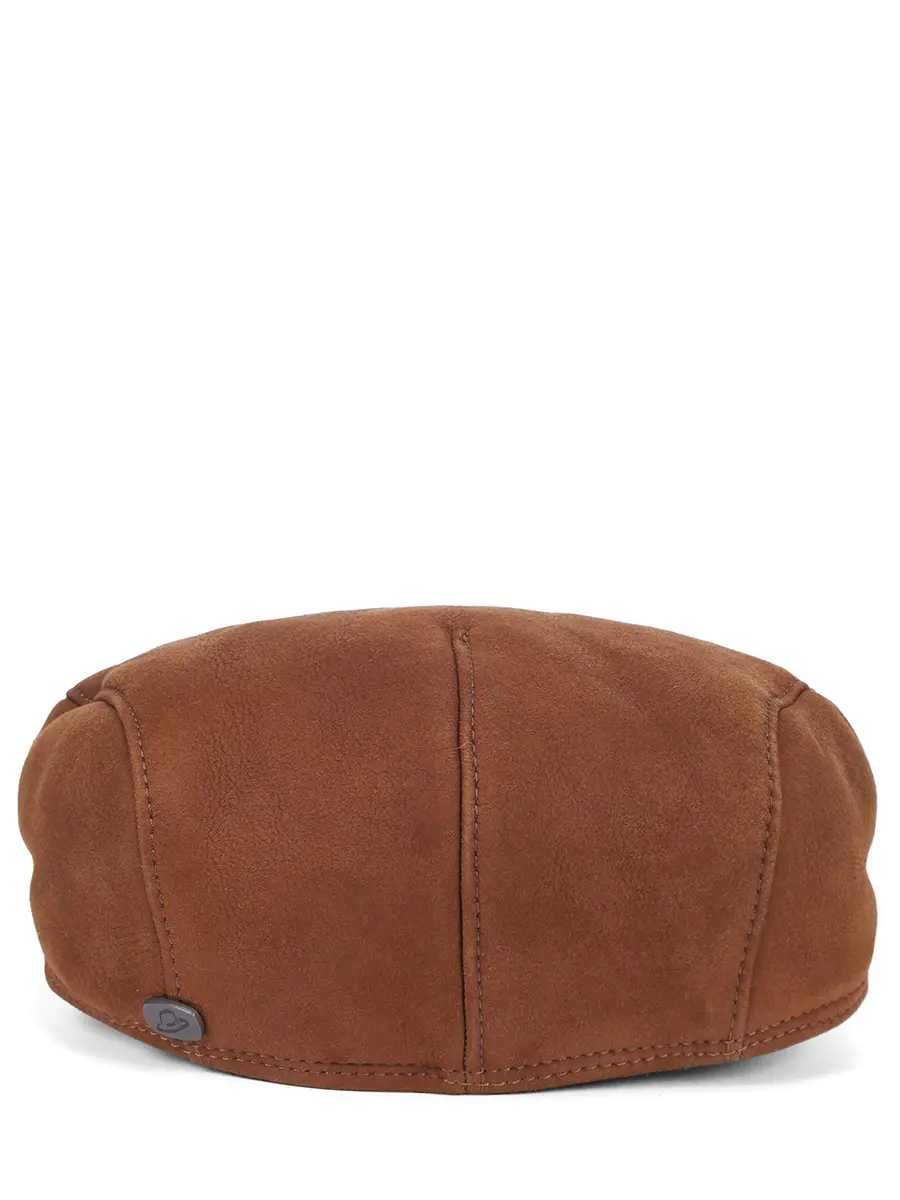 Кепка кожаная на меху BORSALINO 12062M/коричневый Коричневый  Фото 2