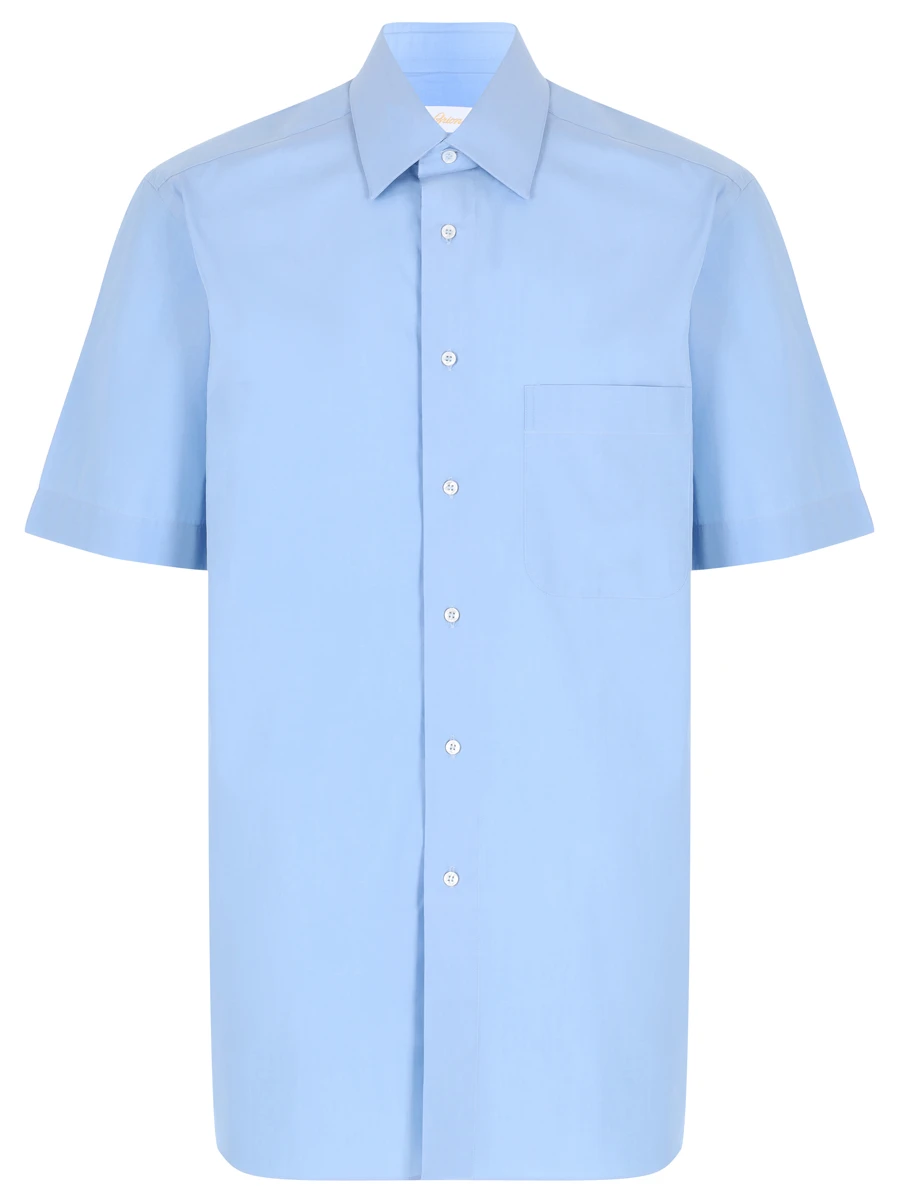 

Рубашка Slim Fit хлопковая, Голубой, 152