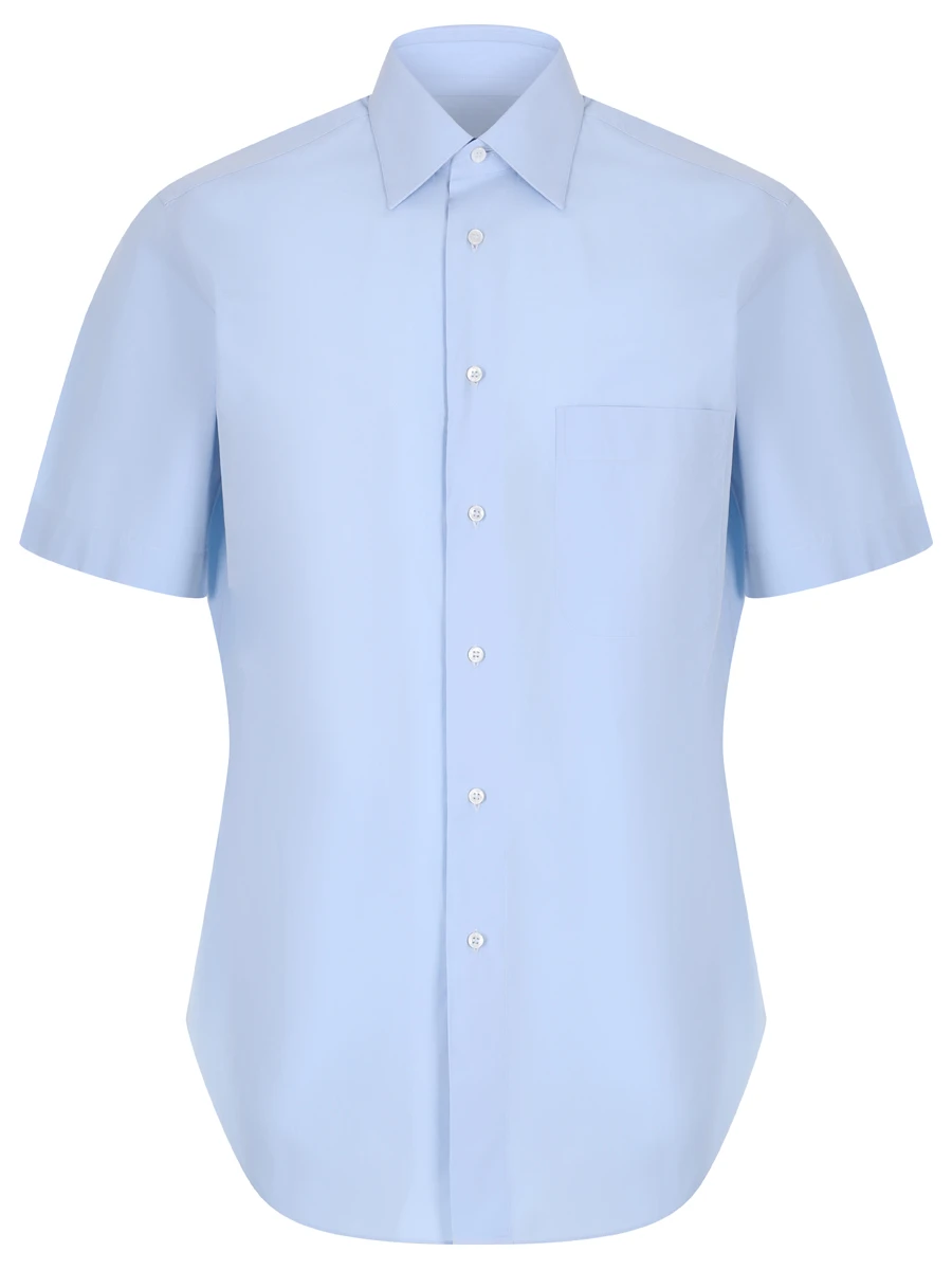 

Рубашка Slim Fit хлопковая, Голубой, 153