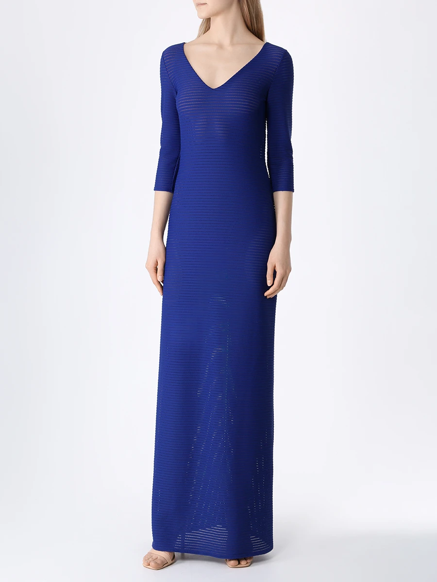 Платье однотонное FISICO 16EV16MT Синий, размер 40 - фото 4