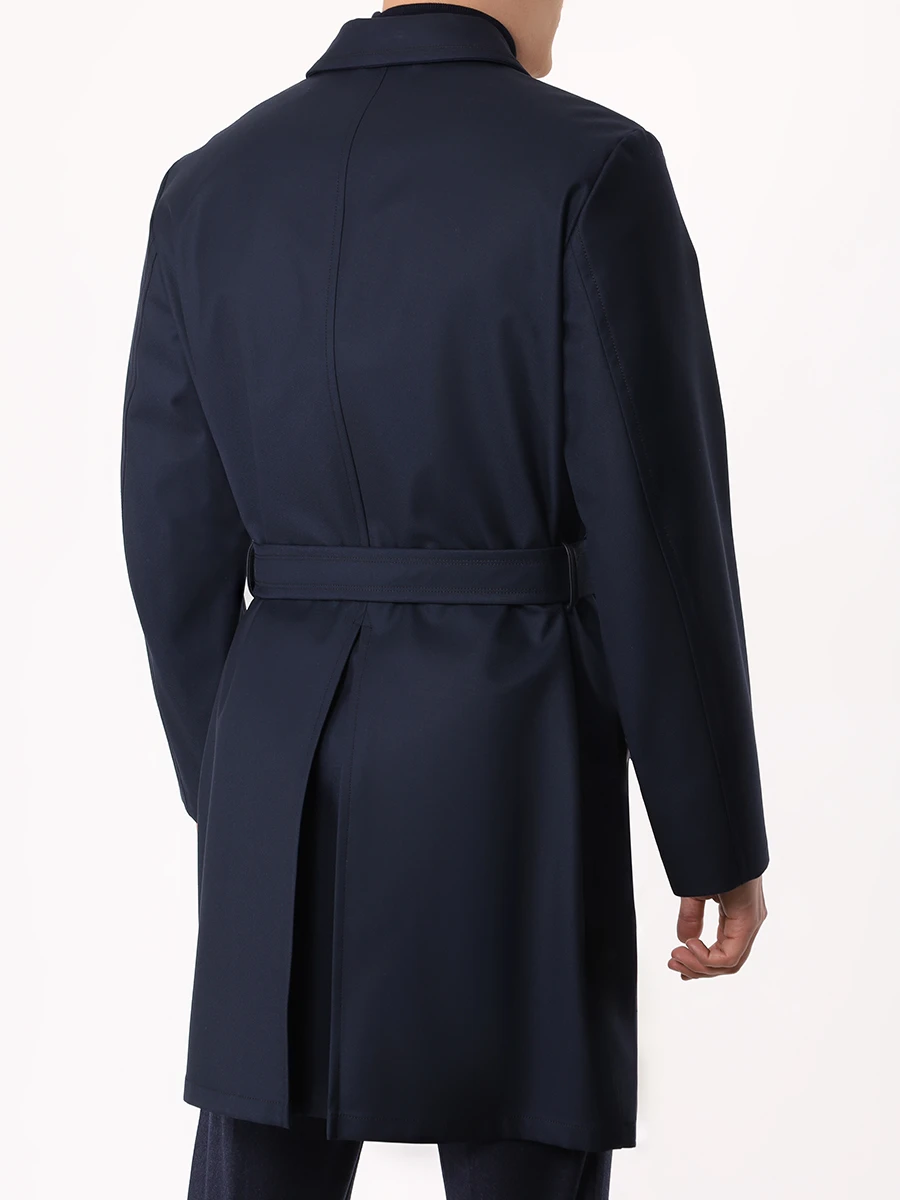 

Тренч шерстяной, Синий, 20333