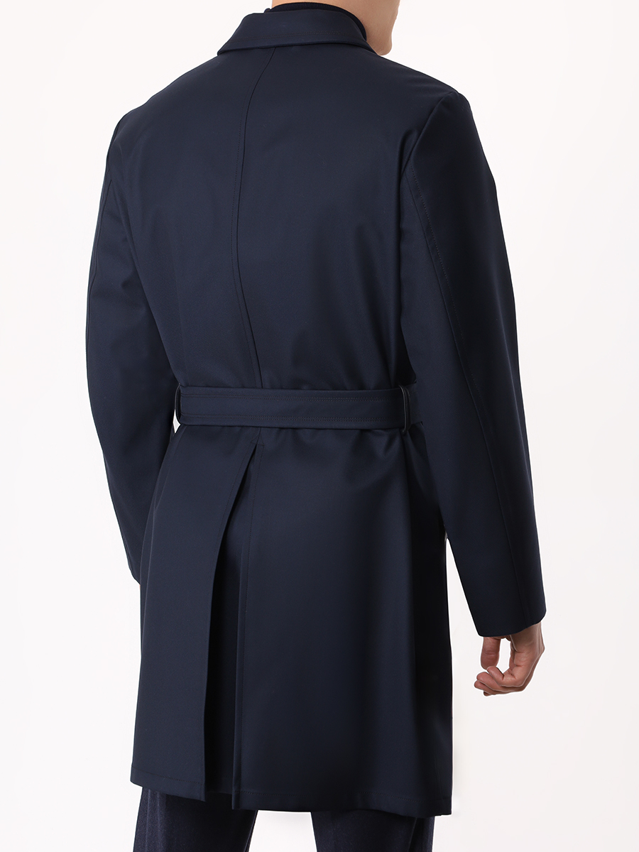 Тренч шерстяной BRIONI 20333 Синий  Фото 3