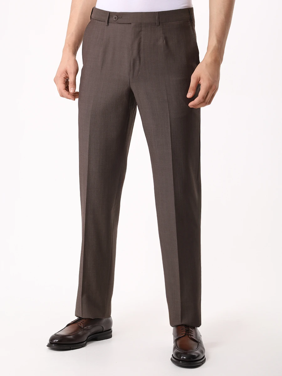 Костюм шерстяной ZEGNA 221225/929001 Коричневый  Фото 8