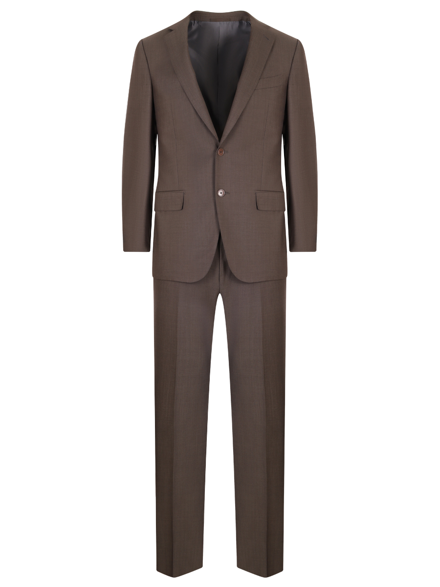Костюм шерстяной ZEGNA 221225/929001 Коричневый 
