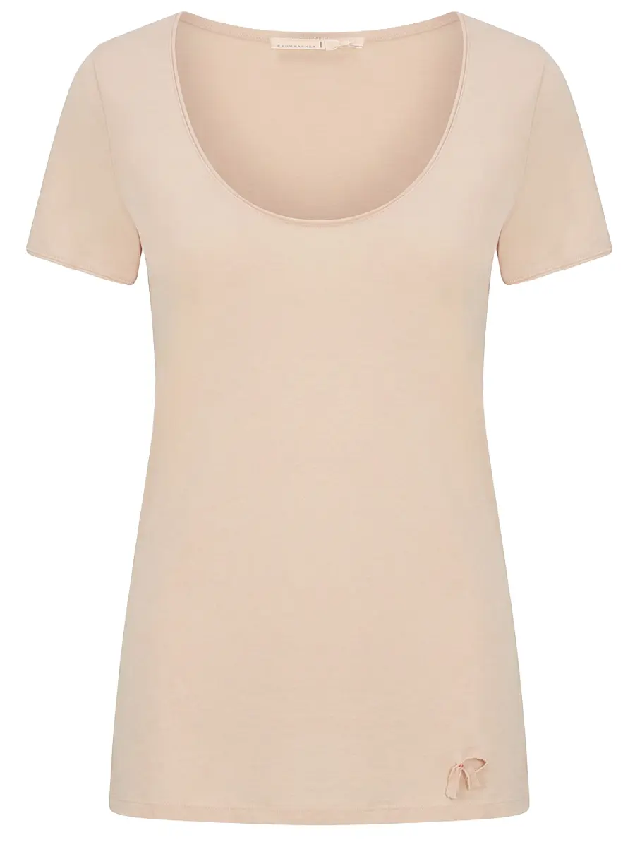 Футболка хлопковая DOROTHEE SCHUMACHER 223802/персиковый Бежевый 