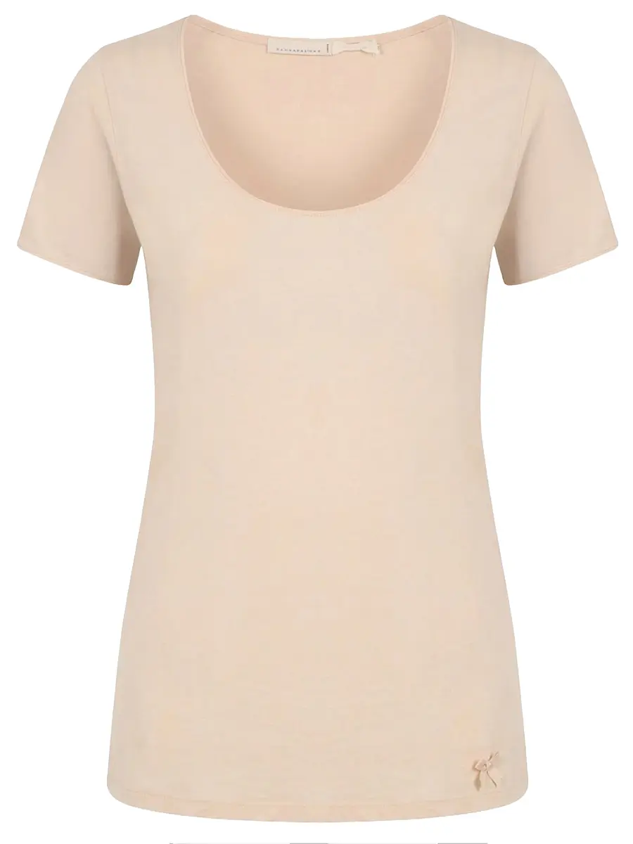 Футболка хлопковая DOROTHEE SCHUMACHER 223802/пудра Бежевый 