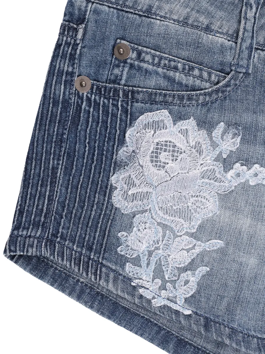 Шорты джинсовые ERMANNO SCERVINO 247/403rjno/платок Деним  Фото 3