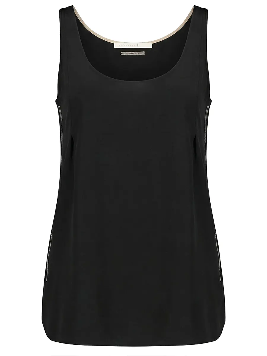Топ шелковый DOROTHEE SCHUMACHER 249501/черный Черный 
