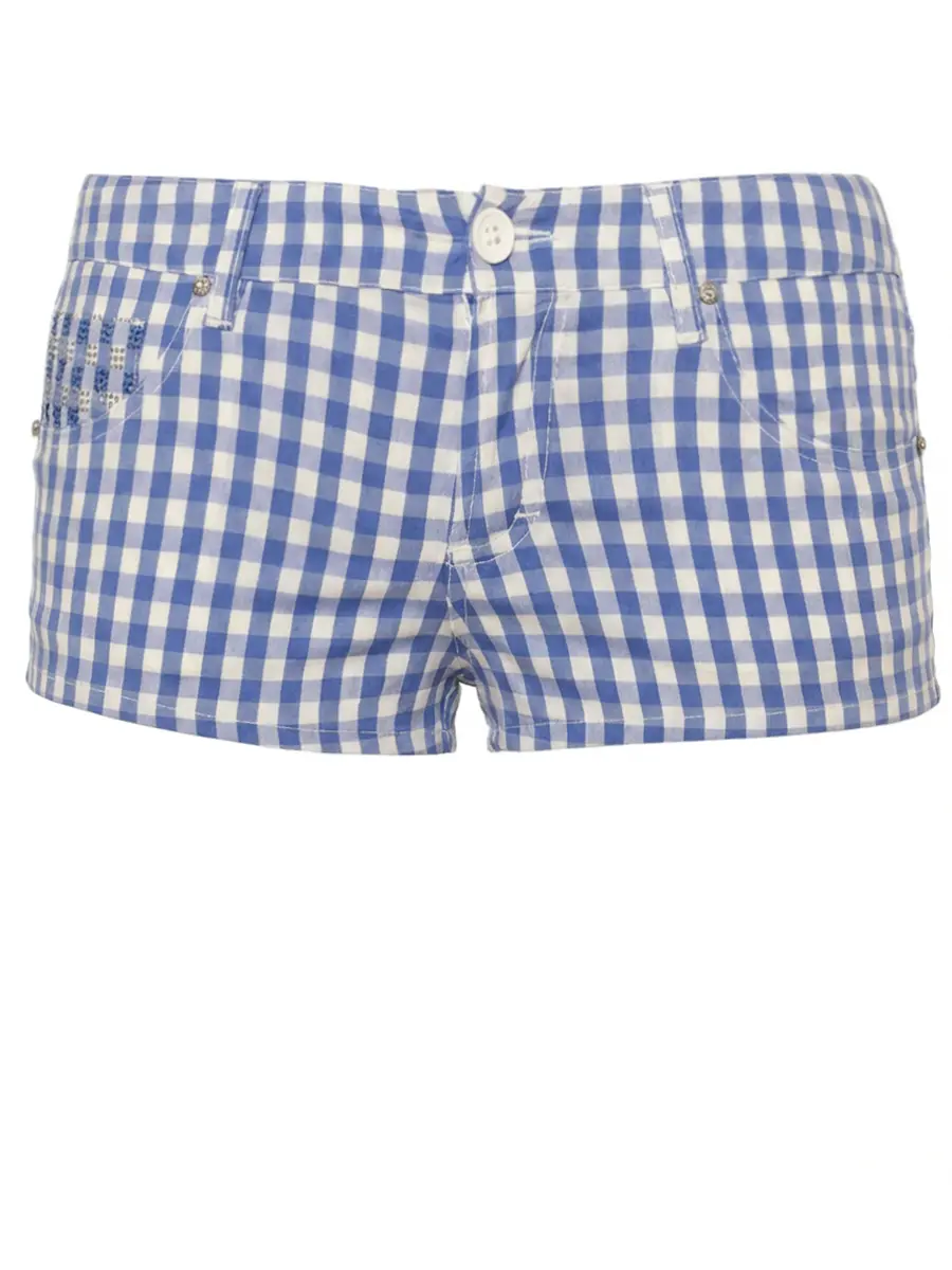 Шорты хлопковые BLUMARINE 32018 Голубой 