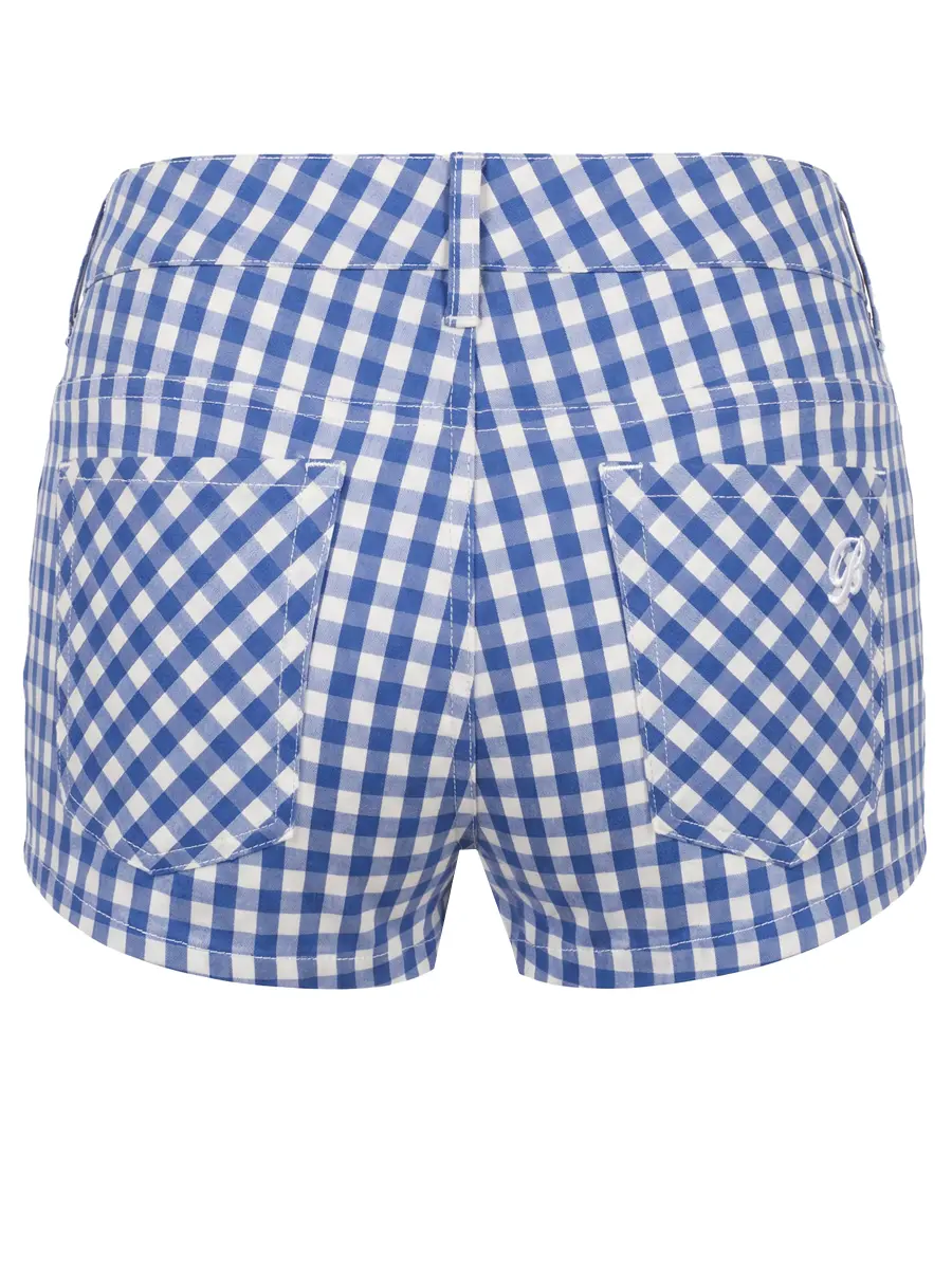 Шорты хлопковые BLUMARINE 32018 Голубой  Фото 2