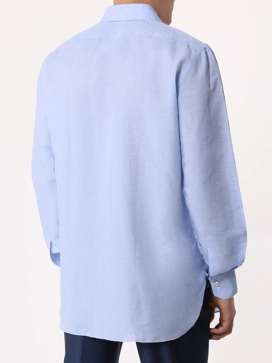 

Рубашка Regular Fit льняная, Голубой, 389102