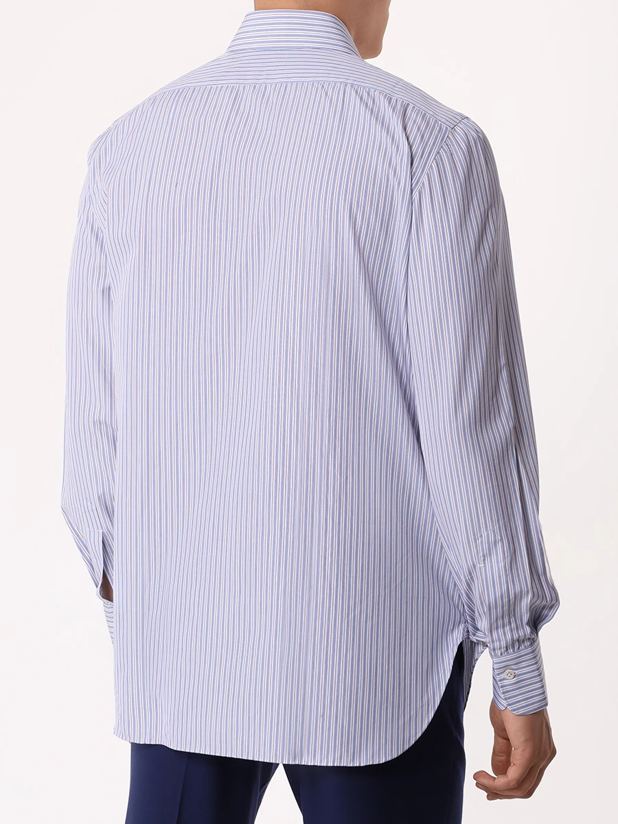 Рубашка Regular Fit хлопковая KITON 410402 Полоска  Фото 3
