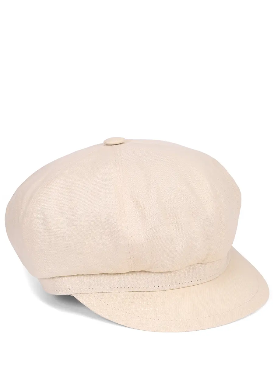 Кепка льняная BORSALINO 45073/10035/бежевый Бежевый 