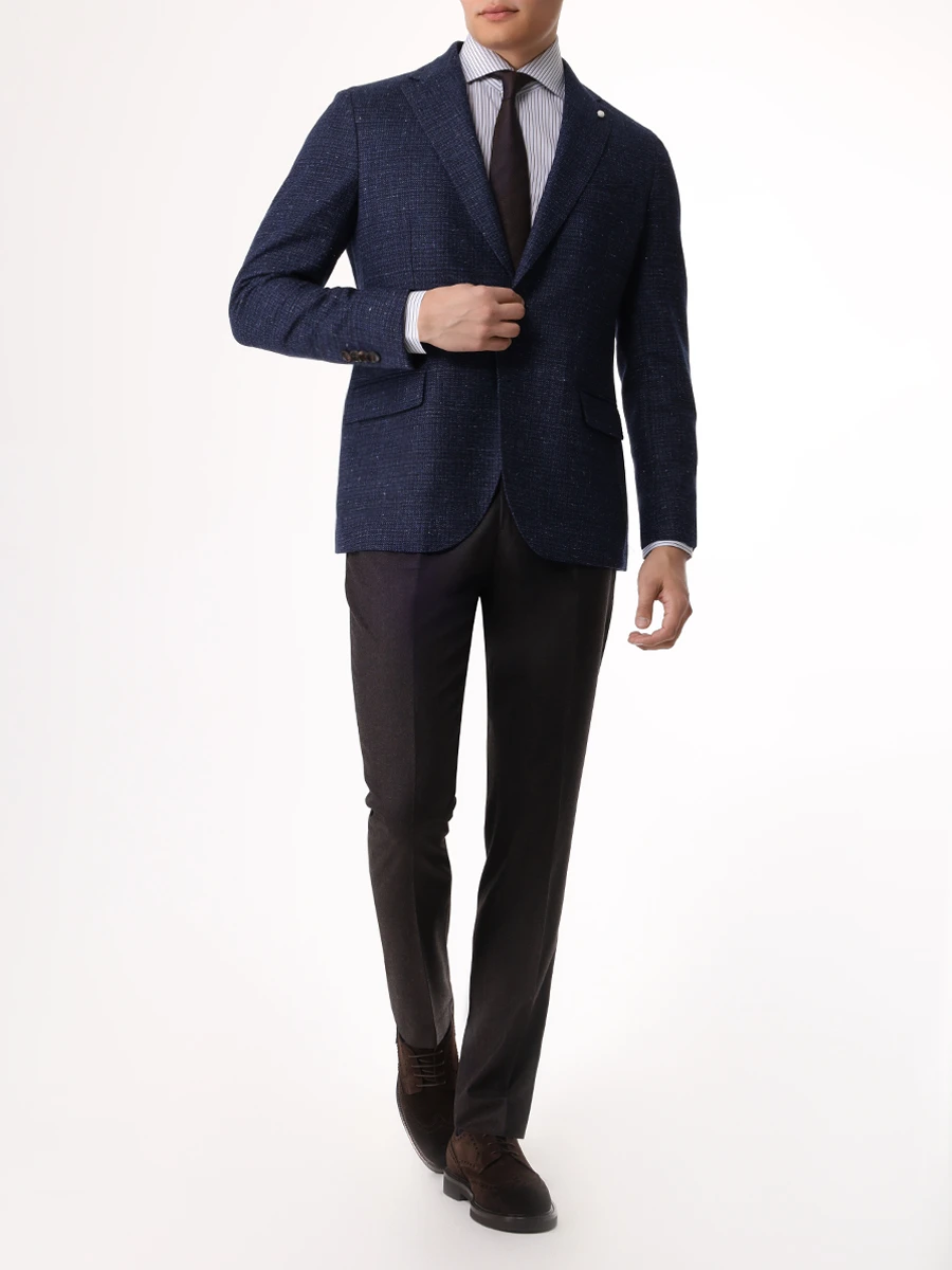 Рубашка Regular Fit хлопковая KITON 481108 Белый  Фото 2