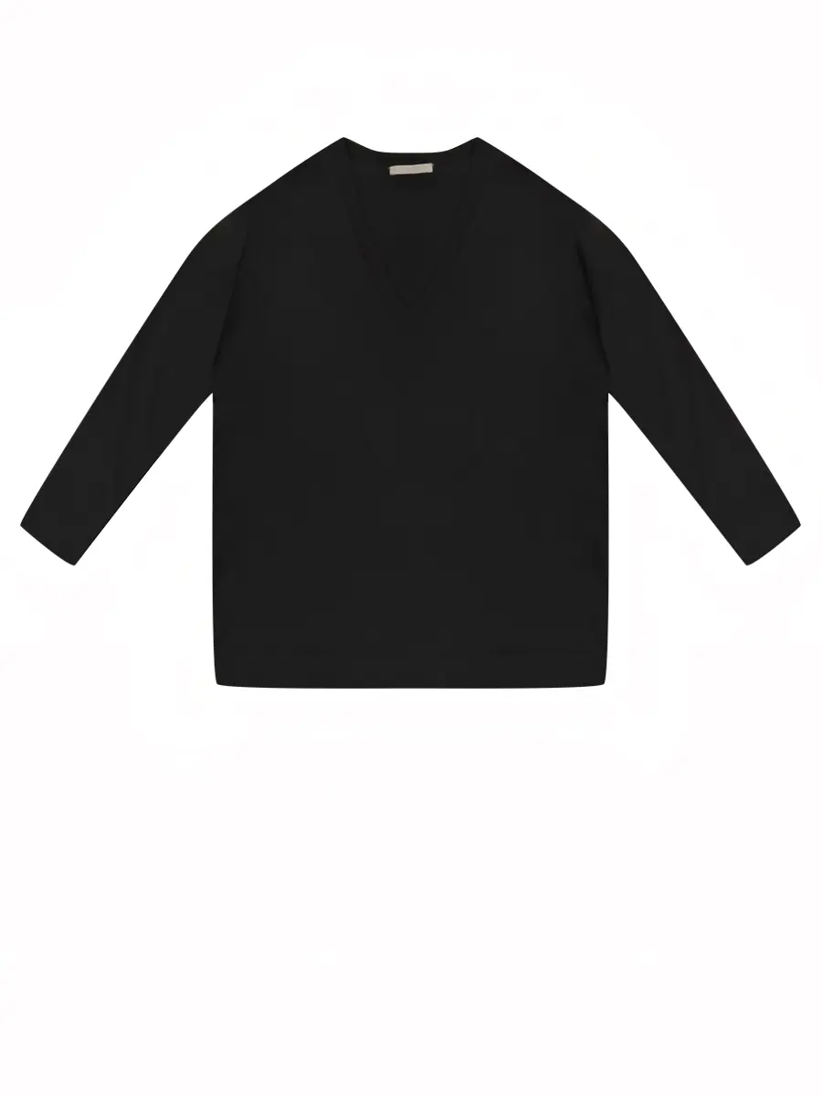 Пуловер шерстяной BOSS 50271927/001 Черный 