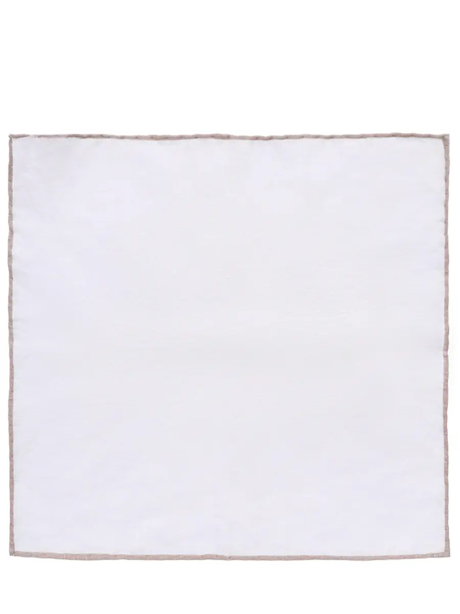 

Платок льняной, Белый, 50386925/812/Pocket/ Белый