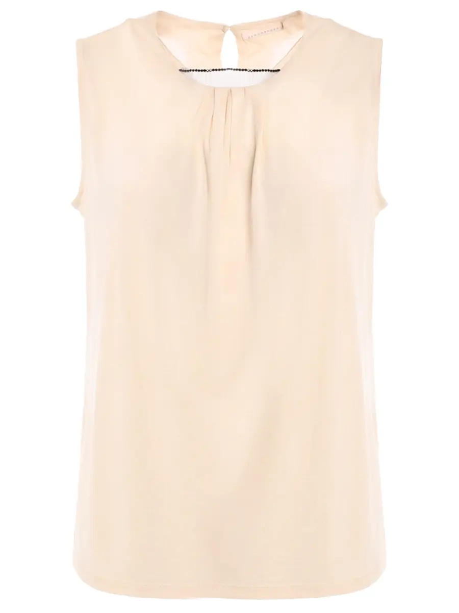 

Топ из модала и шелка, Бежевый, 524101/бежевый