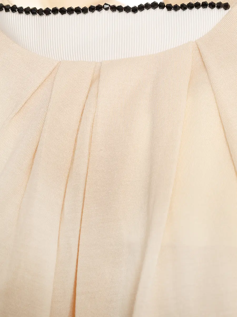 Топ из модала и шелка DOROTHEE SCHUMACHER 524101/бежевый Бежевый  Фото 3